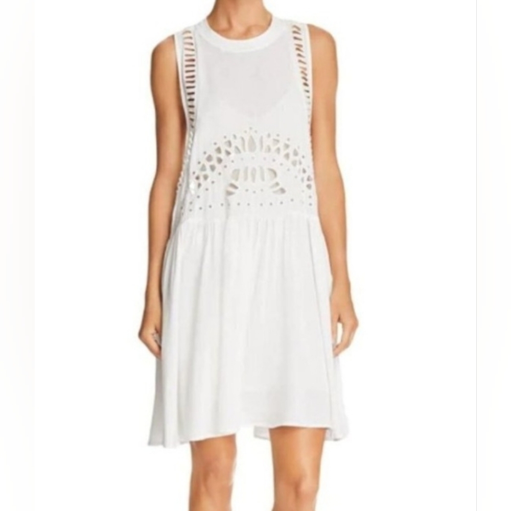 AQUA, White Cover-up Swim .
